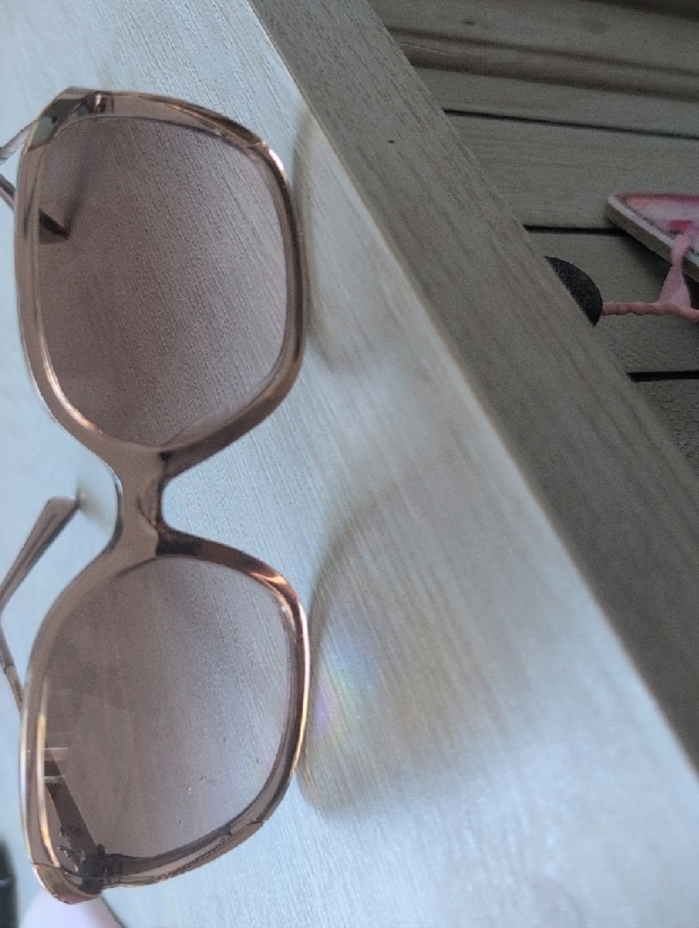 Coach Translucent Taupe Oversized Sunglasses - Picture 4 of 4